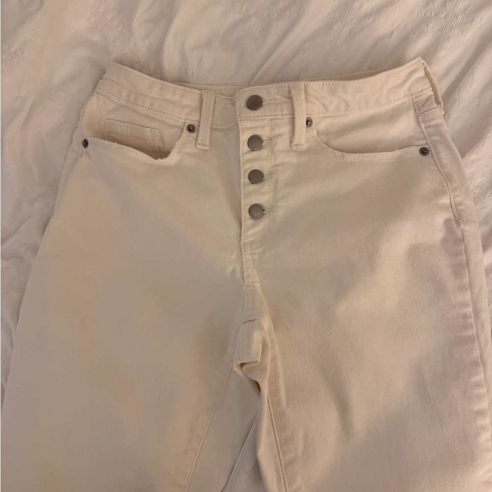 Universal Thread Cropped Button Fly White/Ivory J… - image 3